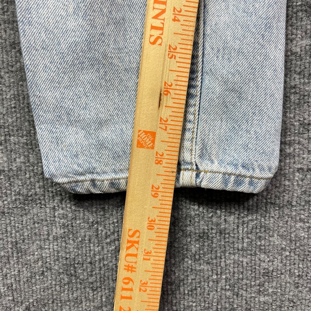 Vintage Levi's 607 Jeans Men's Blue Denim Pockets Straight Zip Fly - 33X28.5 - Picture 6 of 16